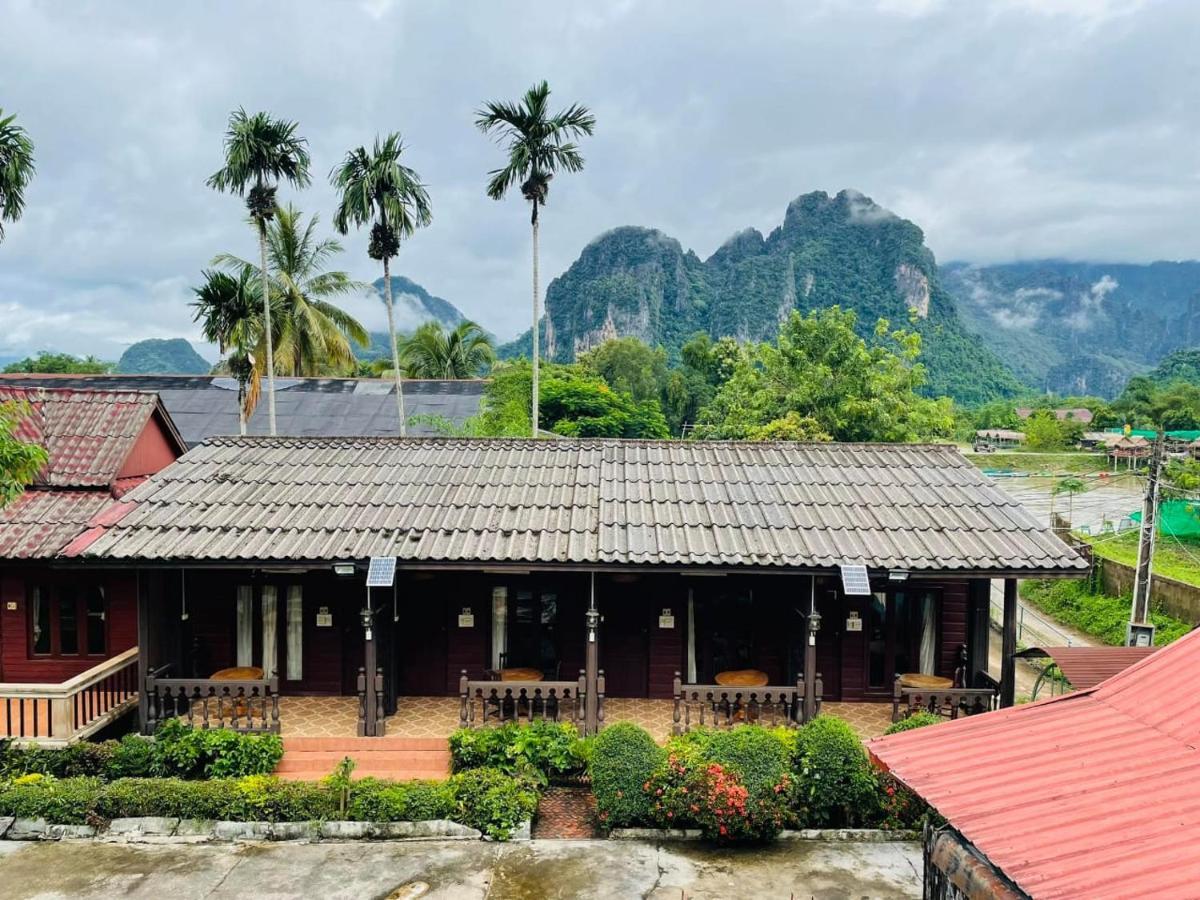 Bungalows Le Jardin Vangvieng Vang Vieng Ngoại thất bức ảnh