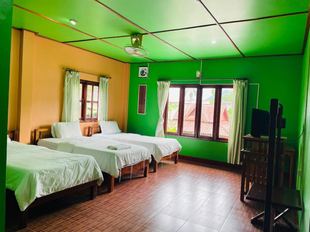 Bungalows Le Jardin Vangvieng Vang Vieng Ngoại thất bức ảnh