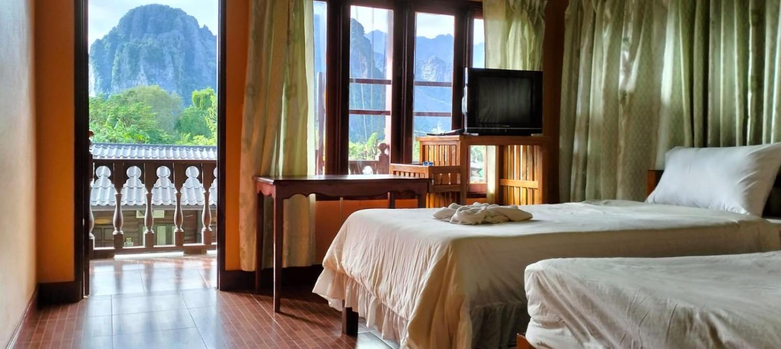 Bungalows Le Jardin Vangvieng Vang Vieng Ngoại thất bức ảnh