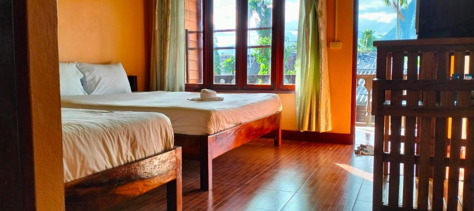 Bungalows Le Jardin Vangvieng Vang Vieng Ngoại thất bức ảnh